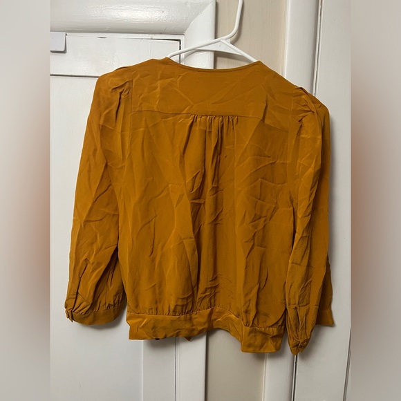 Madewell Wrap V-Neck Blouse - Picture 3 of 6